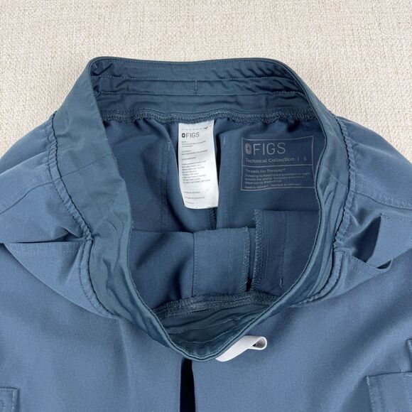 FIGS Yola Yoga Waistband Scrub Pants Womens Small Blue Dark Harbor W22SW2023 - Picture 6 of 16